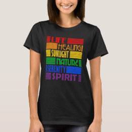 Rainbow Meanings (LGBT homoseksuele transgender) T-shirt