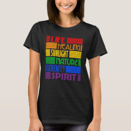 Rainbow Meanings (LGBT homoseksuele transgender) T-shirt