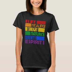 Rainbow Meanings (LGBT homoseksuele transgender) T-shirt