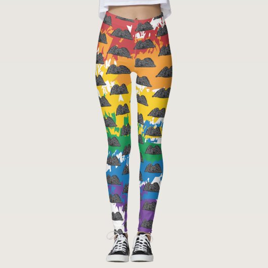 Rainbow Memento Mori Leggings (Voorkant)