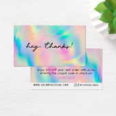 Rainbow Merci Ajouter Logo Carte de réduction Inse (Bureau)