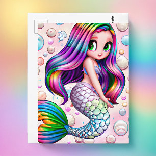 Rainbow Mermaid Briefkaart