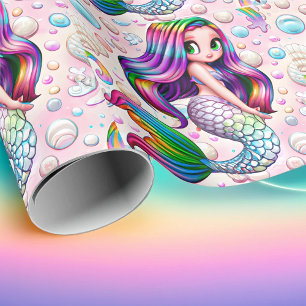 Rainbow Mermaid Cadeaupapier