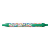 Rainbow Mermaid Colorful Scallop Zwarte Inkt Pen (Achterkant)
