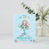 Rainbow Mermaid Flat Kaart (Staand voorkant)