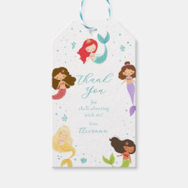 Rainbow Mermaid Party Favoriet Gift Label Cadeaulabel