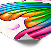 Rainbow Mermaid Poster (Hoek)