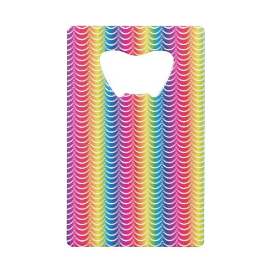 Rainbow Mermaid Pride Kredietkaart Flessenopener (Voorkant)