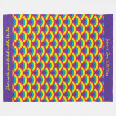 Rainbow Mermaid Scale Fleece Deken (Voorkant (Horizontaal))