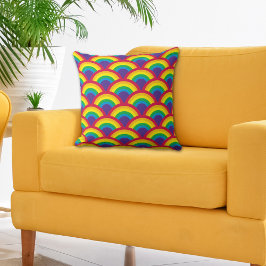 Rainbow Mermaid Scale Kussen