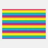 Rainbow Mermaid Scale Stripe and Dot Inpakpapier Vel (Voorkant 2)