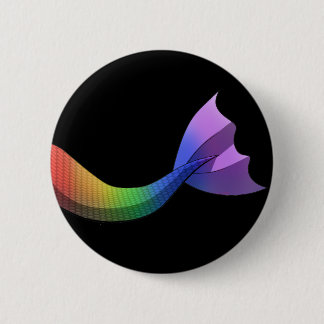 Rainbow Mermaid Tail V2 Ronde Button 5,7 Cm
