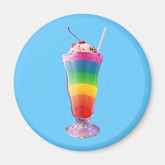 Rainbow Milkshake Magneet (Voorkant)