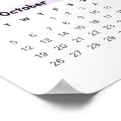 Rainbow Minimalist 2026 Kalender Poster (Hoek)