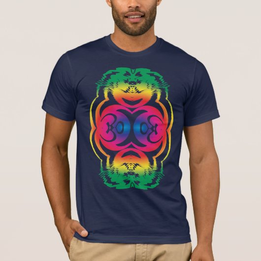 Rainbow Mirror Om Sign Shirt (Voorkant)