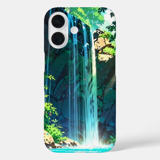 Rainbow Mist Anime Waterval Case-Mate iPhone Case (Achterkant)
