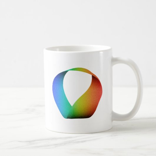 Rainbow Mobius Strip Koffiemok (Rechts)