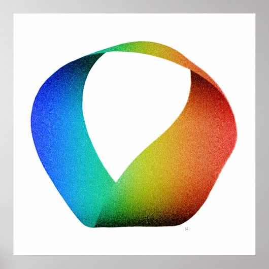 Rainbow Mobius Strip Poster (Devant)