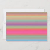 Rainbow Modern 21st Birthday Party Invitation Kaart (Achterkant)