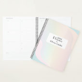Rainbow Modern Planner Avec Nom Personnalisé (Devant avec enveloppe)