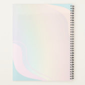 Rainbow Modern Planner Avec Nom Personnalisé (Dos)