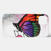 Rainbow Monarch Butterfly Fantasy Art iPad Case (Achterkant (horizontaal))