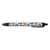 Rainbow Monarch Butterfly Pattern Zwarte Inkt Pen (Bodem)