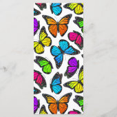 Rainbow Monarch Butterfly Slim Dinner Menu (Achterkant)