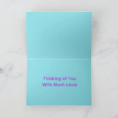 Rainbow Monarch Papillon Peinture Être vous Carte (Intérieur)