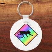 Rainbow Monkey Crossing Sleutelhanger (Voorkant)