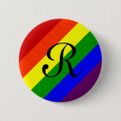Rainbow Monogram Button (Voorkant)