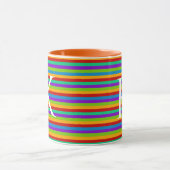 Rainbow Monogram Mok (Midden)