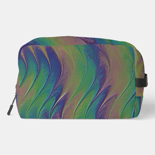 Rainbow Monogram verfstijl Dopp Kit Toilettasje (Achterkant)