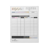 Rainbow Monthly Budget Plan of Income and Expenses Notitieblok (Gedraaid)