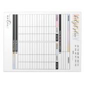 Rainbow Monthly Budget Plan of Income and Expenses Notitieblok (Voorkant)