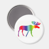 Rainbow Moose Magneet (Voorkant / Achterkant)