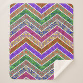 Rainbow Moroccan Lattice Chevrons Sherpa Deken (Voorkant)