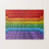 Rainbow Mosaic Gay Pride Flag Legpuzzel (Horizontaal)