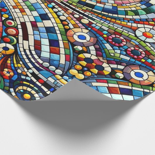 Rainbow Mosaic Melody Cadeaupapier (Hoek)