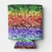 Rainbow Mosaic Pattern Blikjeskoeler (Achterkant)