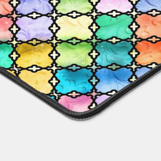 Rainbow mosaic pattern bureaumat (Hoek)