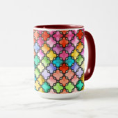 Rainbow mosaic pattern mok (Voorkant rechts)
