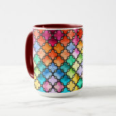 Rainbow mosaic pattern mok (Voorkant links)