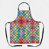 Rainbow mosaic pattern schort (Voorkant)