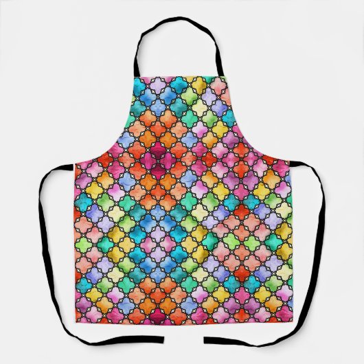 Rainbow mosaic pattern schort (Voorkant)