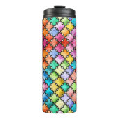 Rainbow mosaic pattern thermosbeker (Voorkant)