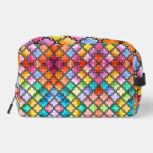 Rainbow mosaic pattern toilettasje (Achterkant)