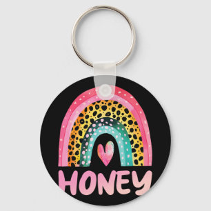Rainbow Mother#39; #39; s Dag Liefde Schattige Gra Sleutelhanger