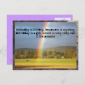 rainbow motivatie... briefkaart (Voorkant / Achterkant)