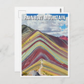 Rainbow Mountain Cusco Peru Reizen Briefkaart (Voorkant / Achterkant)
